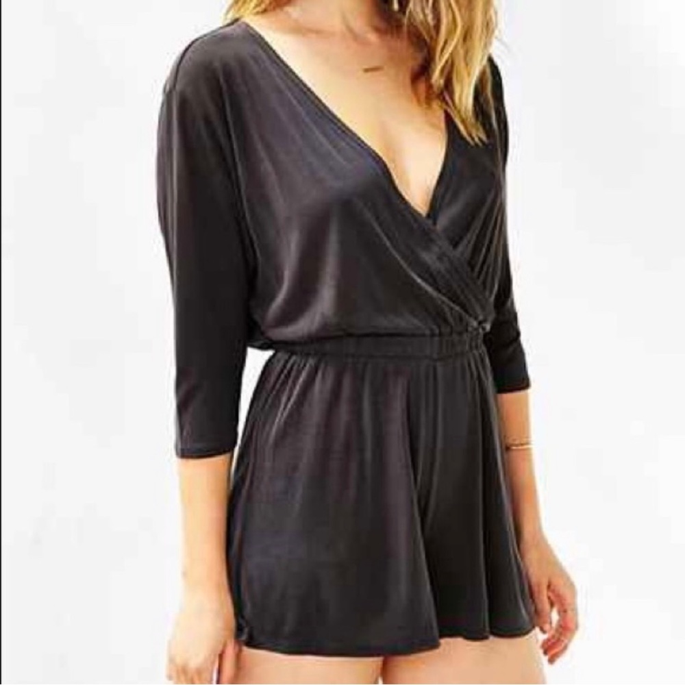 Silence + Noise V Neck Romper